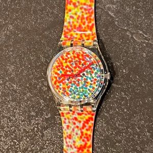 RARE - Swatch Club #2 - 1992 Vintage Swatch Watch, LOTS OF DOTS, GZ121
